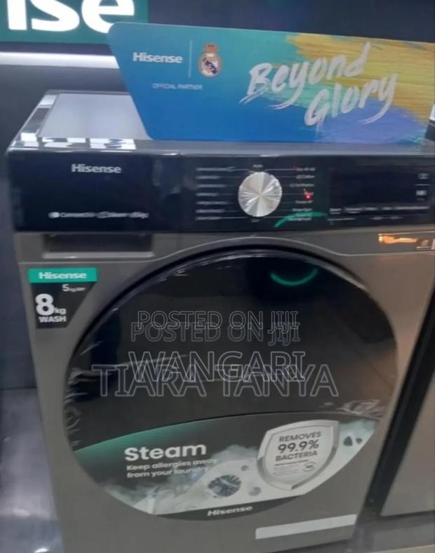 Front Loader. New Hisense 8kgs Wash and Dry