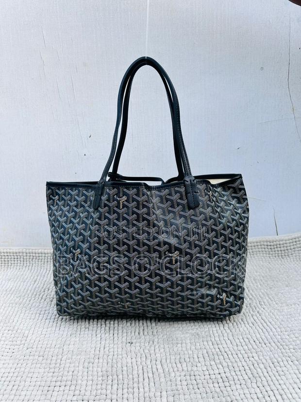 Authentic Goyard Saint Louis Pm Tote Bag - Black - thumbnail 3