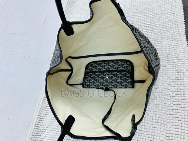 Authentic Goyard Saint Louis Pm Tote Bag - Black - thumbnail 4