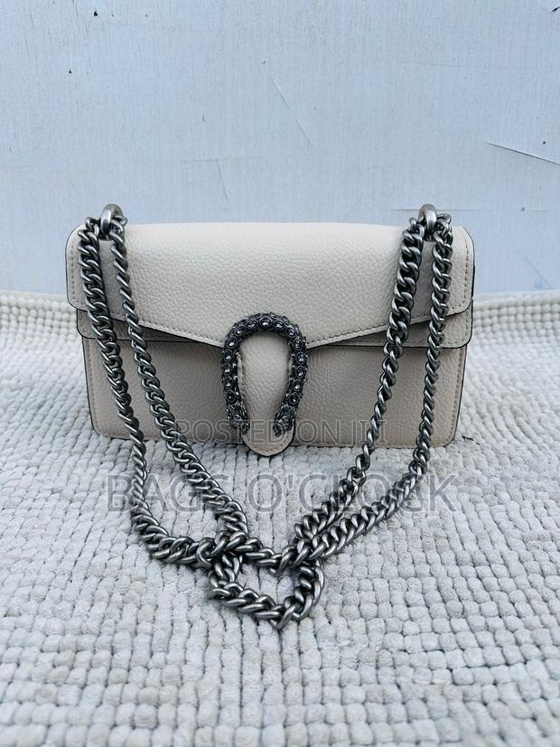 Gucci Dionysus Mini Off White Leather Chain Shoulder Bag