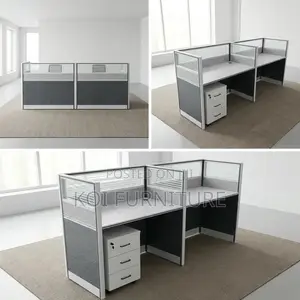Workstations; Two Users Straight Office Executive Workstation