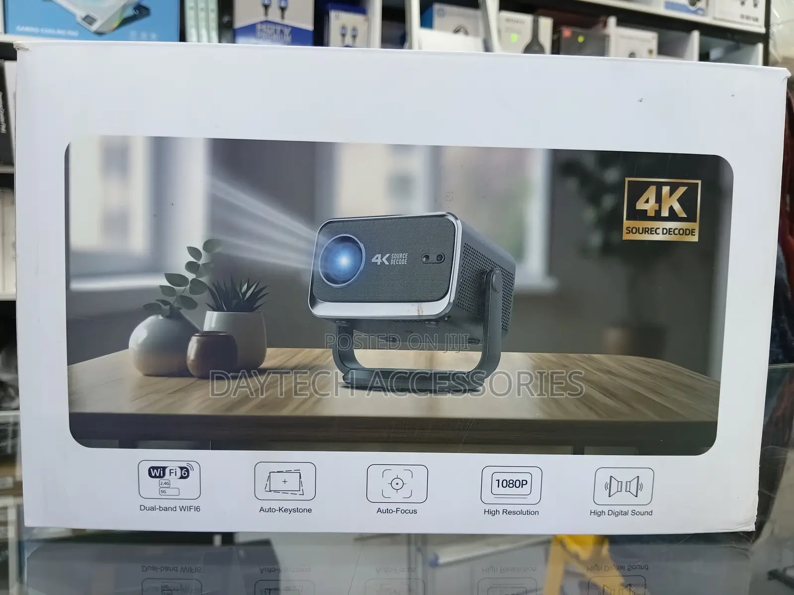 Cacacol P20 Pro Smart Led Projector - Black