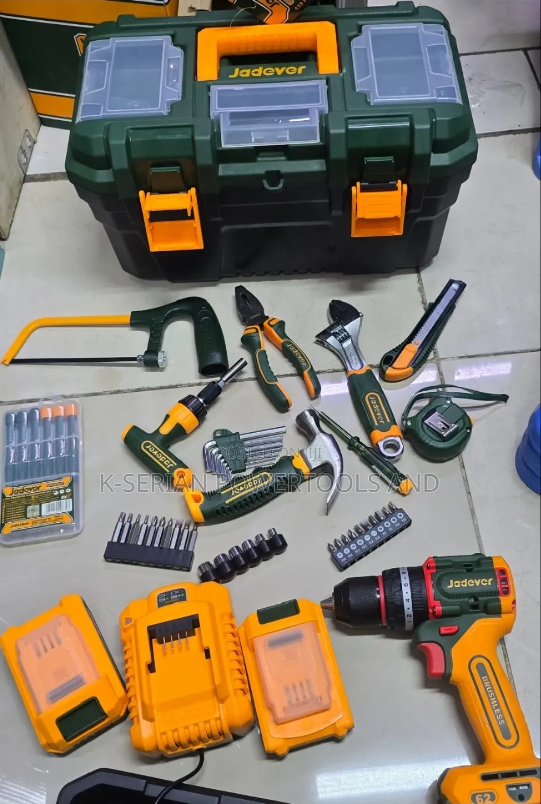 119 PCS 62mm Impact Brushless Rechargeable Drill Set/Drill Set
