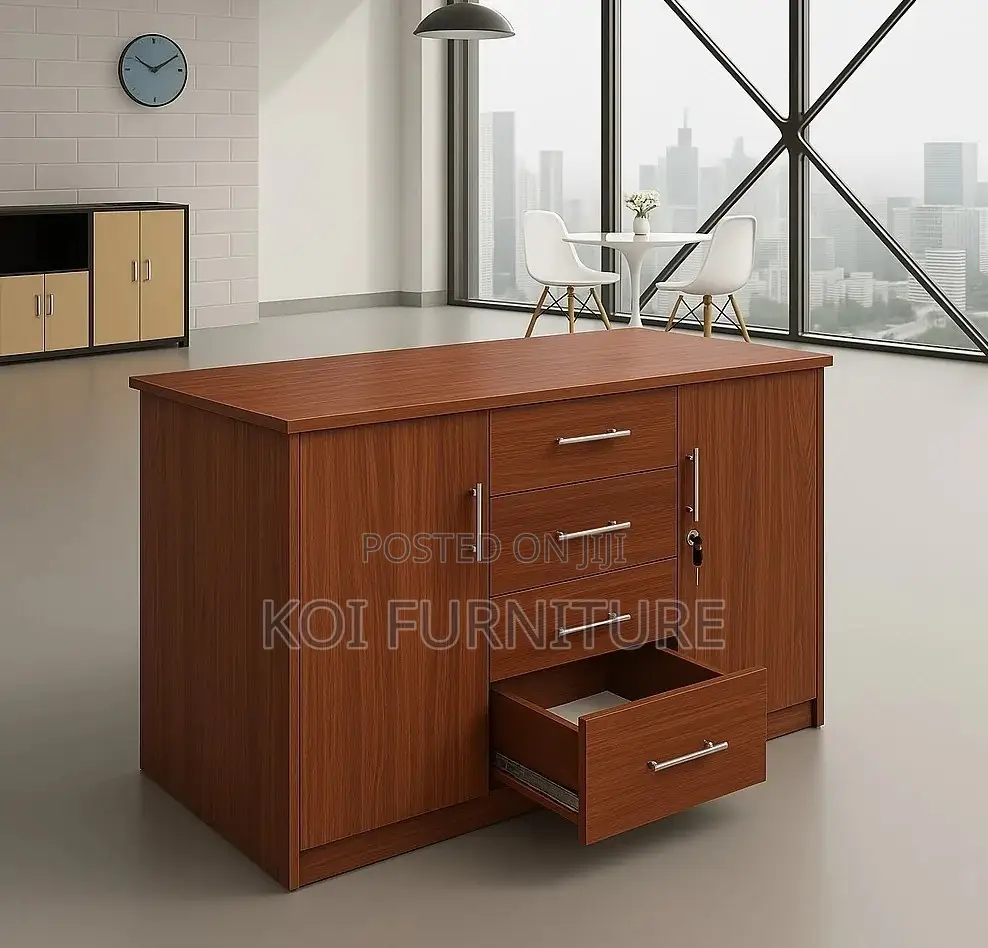 Office Cabinet; Executive Lockable Timeless Style Credenza Cabinet