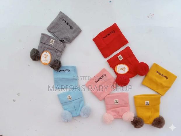 Baby Kofia With Scarf Set