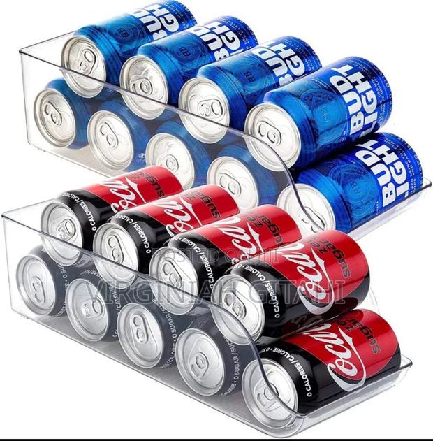 Restocked Can Organizer Fits Well in the Fridge