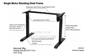Office Desk; 1.4 Meters Modern Electric Sit Standing Workspaces Desk