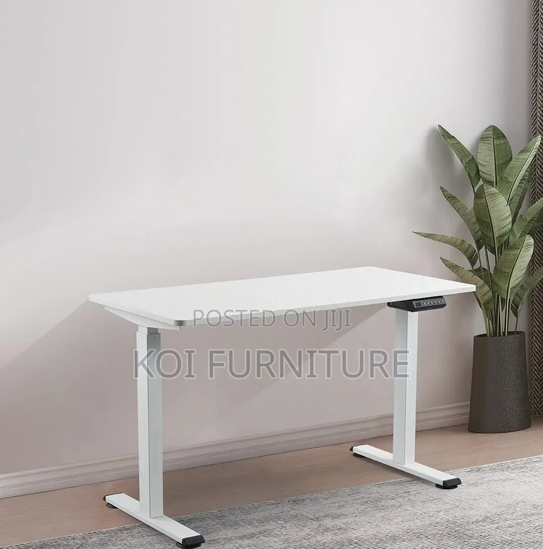 Office Desk; 1.4 Meters Modern Electric Sit Standing Workspaces Desk