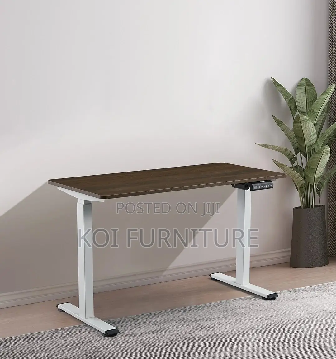 Office Desk; 1.4 Meters Modern Electric Sit Standing Workspaces Desk