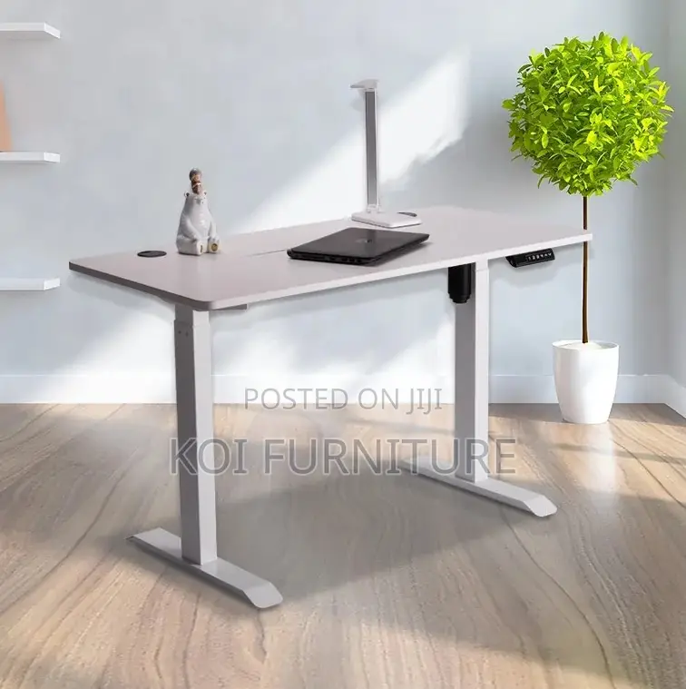 Office Desk; 1.4 Meters Modern Electric Sit Standing Workspaces Desk