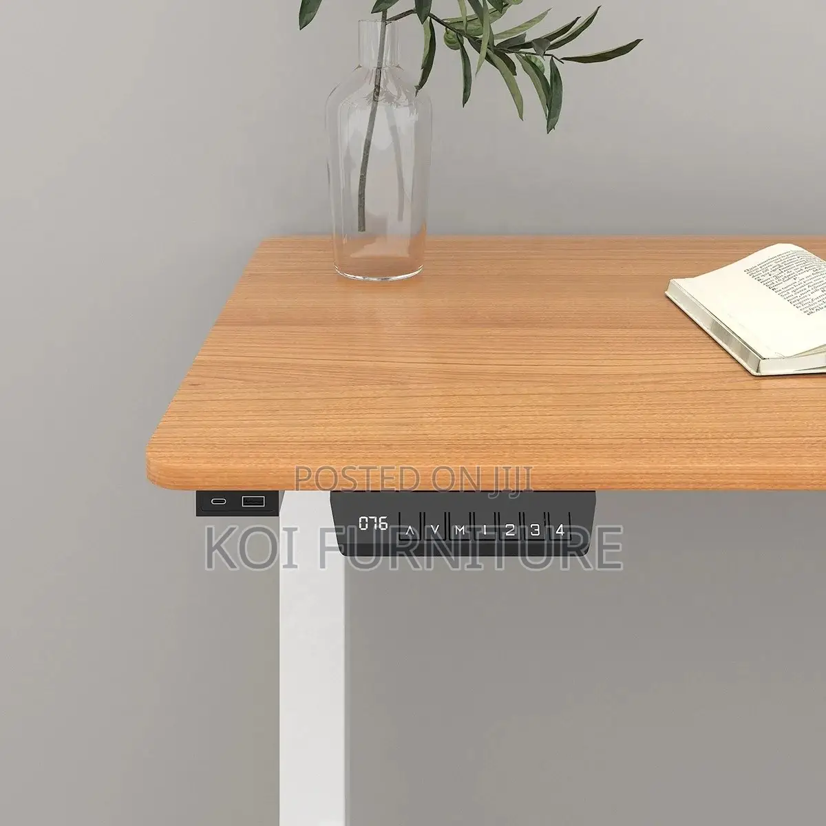 Office Desk; 1.4 Meters Modern Electric Sit Standing Workspaces Desk