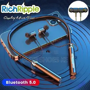Richripple Bluetooth Neckband – Strong Bass + Long Battery
