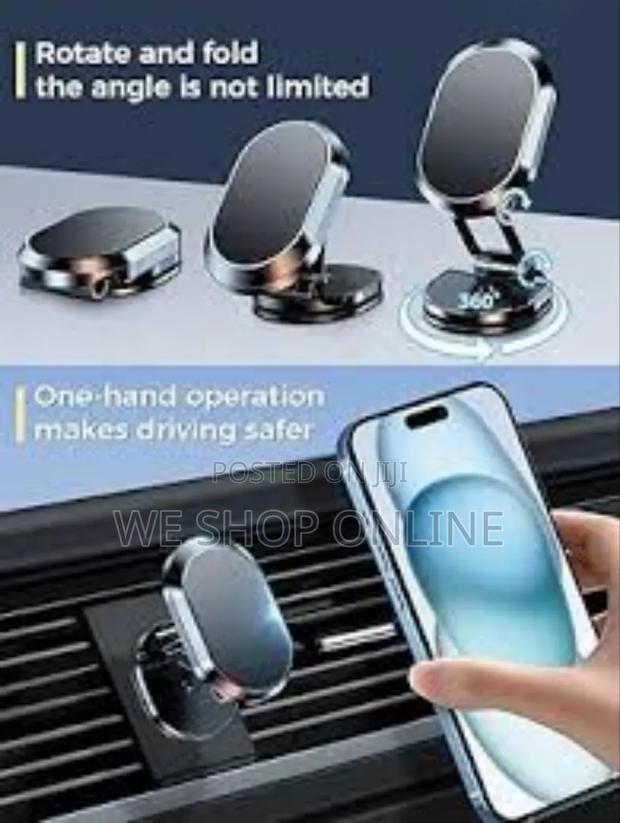 720 Degrees Rotating Magnetic Car Phone Holder - thumbnail 3