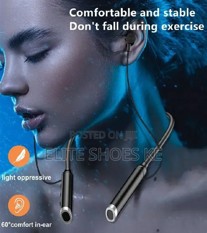 Richripple Bluetooth Neckband – Strong Bass + Long Battery