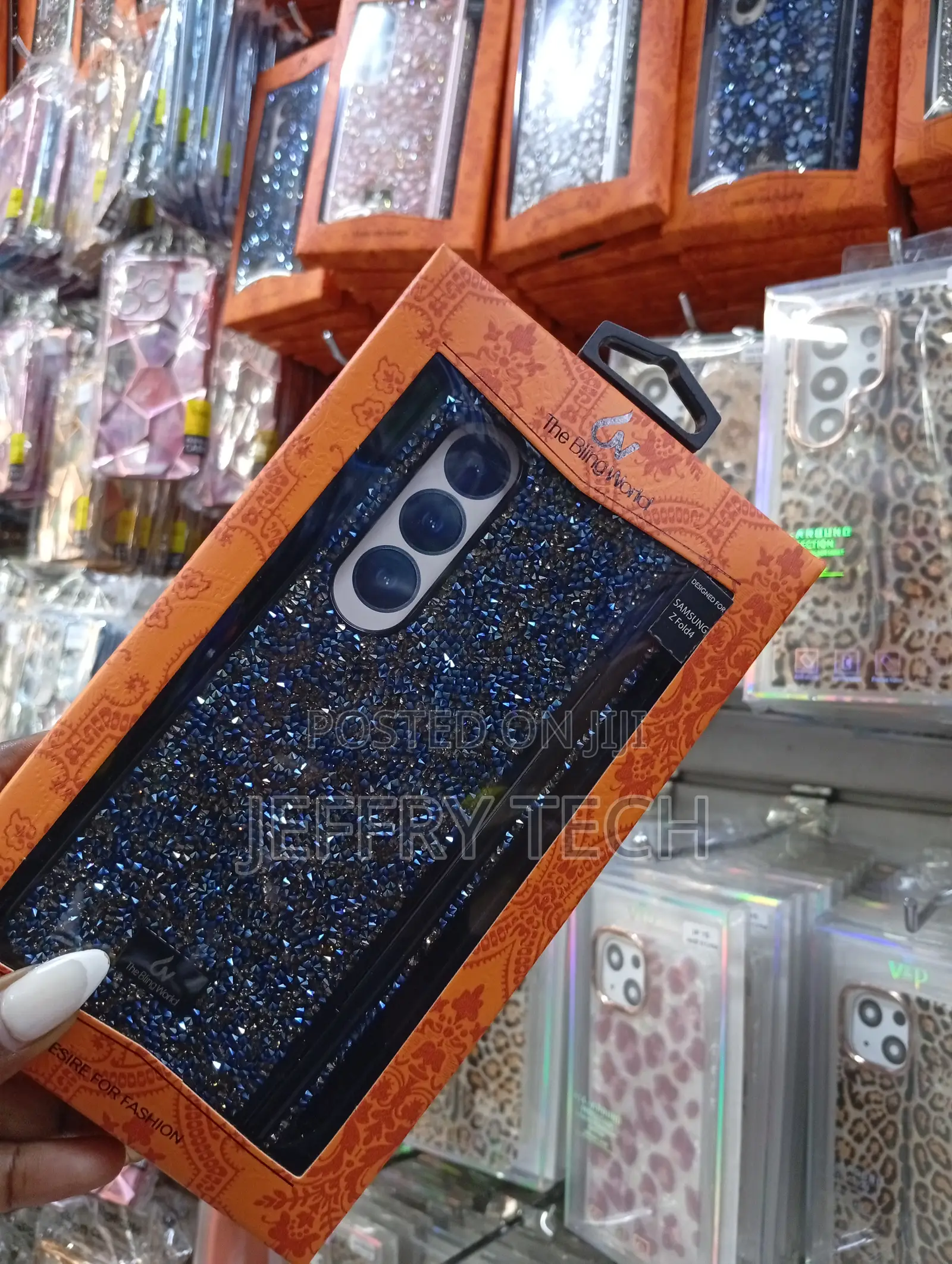 Decorative Phone Case Designed for the Samsung Galaxy Z Fold Series.