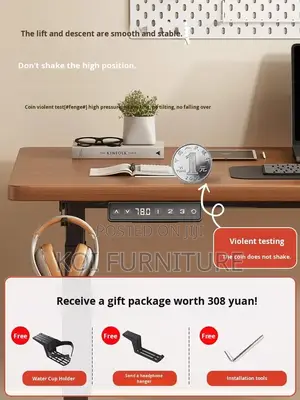 Office Desk; 1.6 Meters Adjustable Table for Workspace and Study