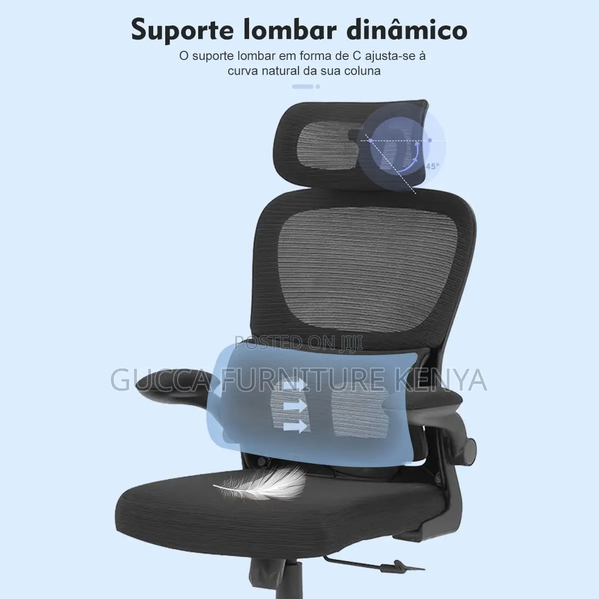 Arm Swivel Mesh Ergonomic Study Chair