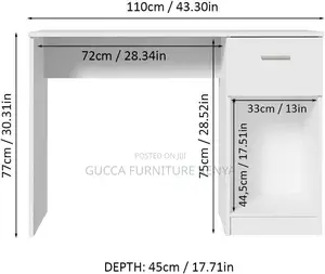 1.2m Modern Customized Desk With Storage