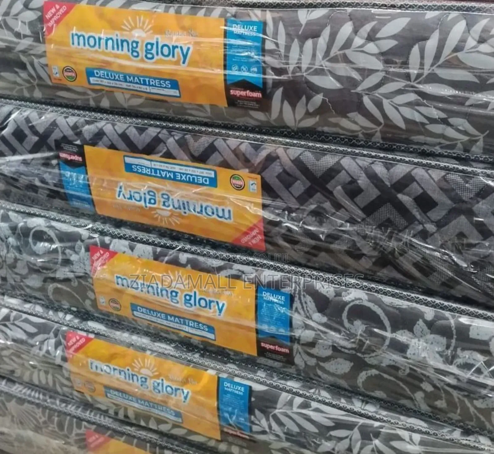 Medium Density Morning Glory Quilted (8-Inch, 6×6 Layout)