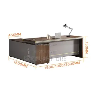 Office Desk; 1.8 Meters L Shaped Spacious Executive Office Desk