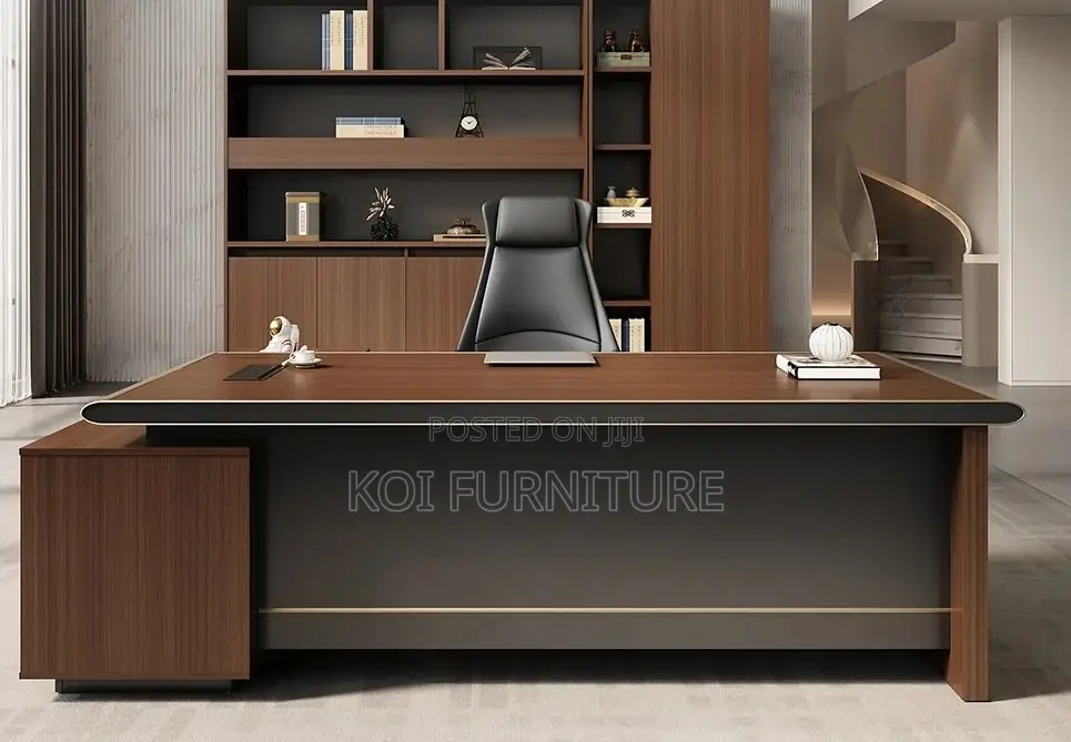 Office Desk; 1.8 Meters L Shaped Spacious Executive Office Desk