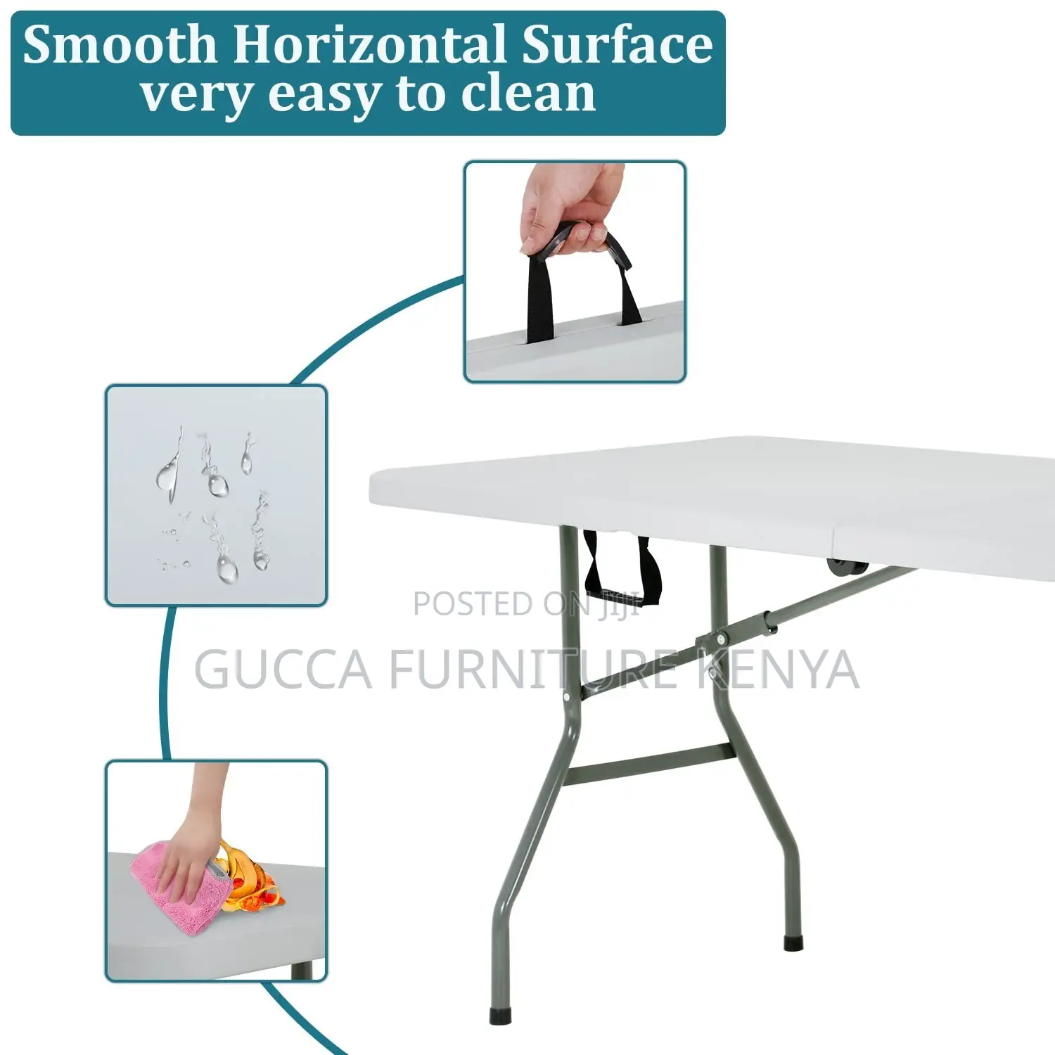 1.8m Folding Outdoor Plastic Dining Table