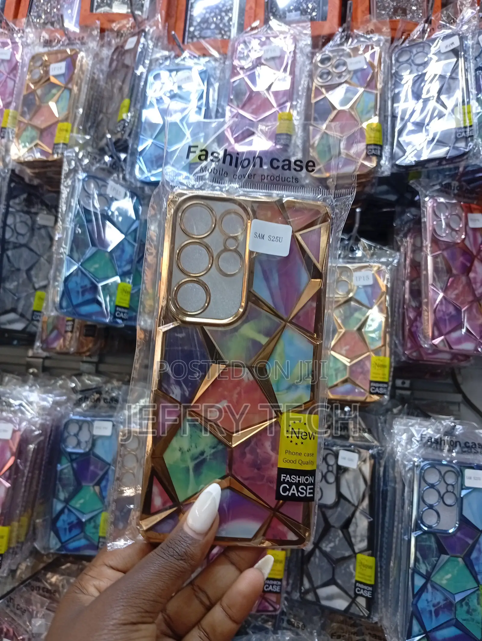 Fashion Case" Marble-Patterned Cover for Samsung Galaxy S26 Ultra.