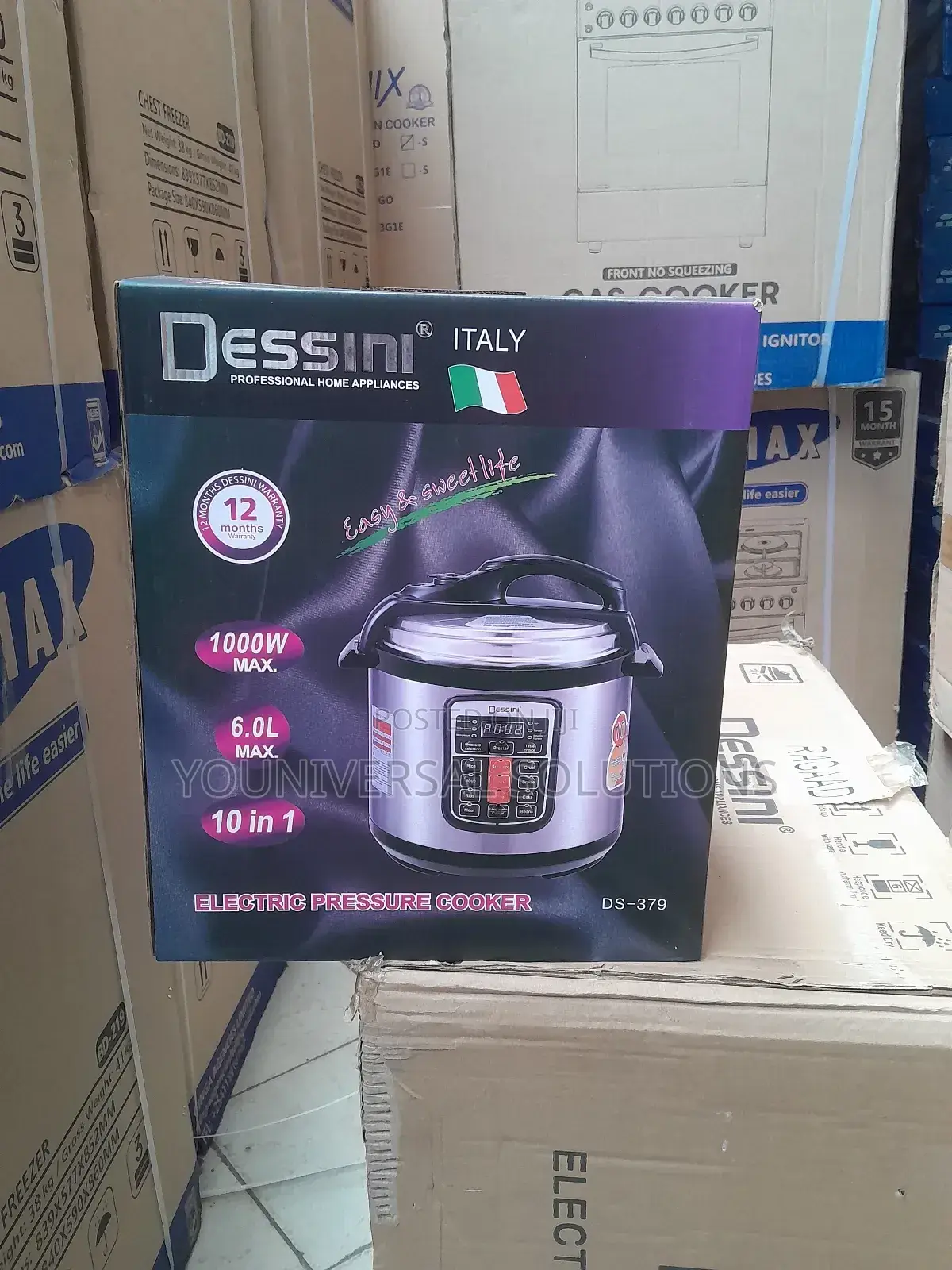 Electric Pressure Cooker Dessini 6litres