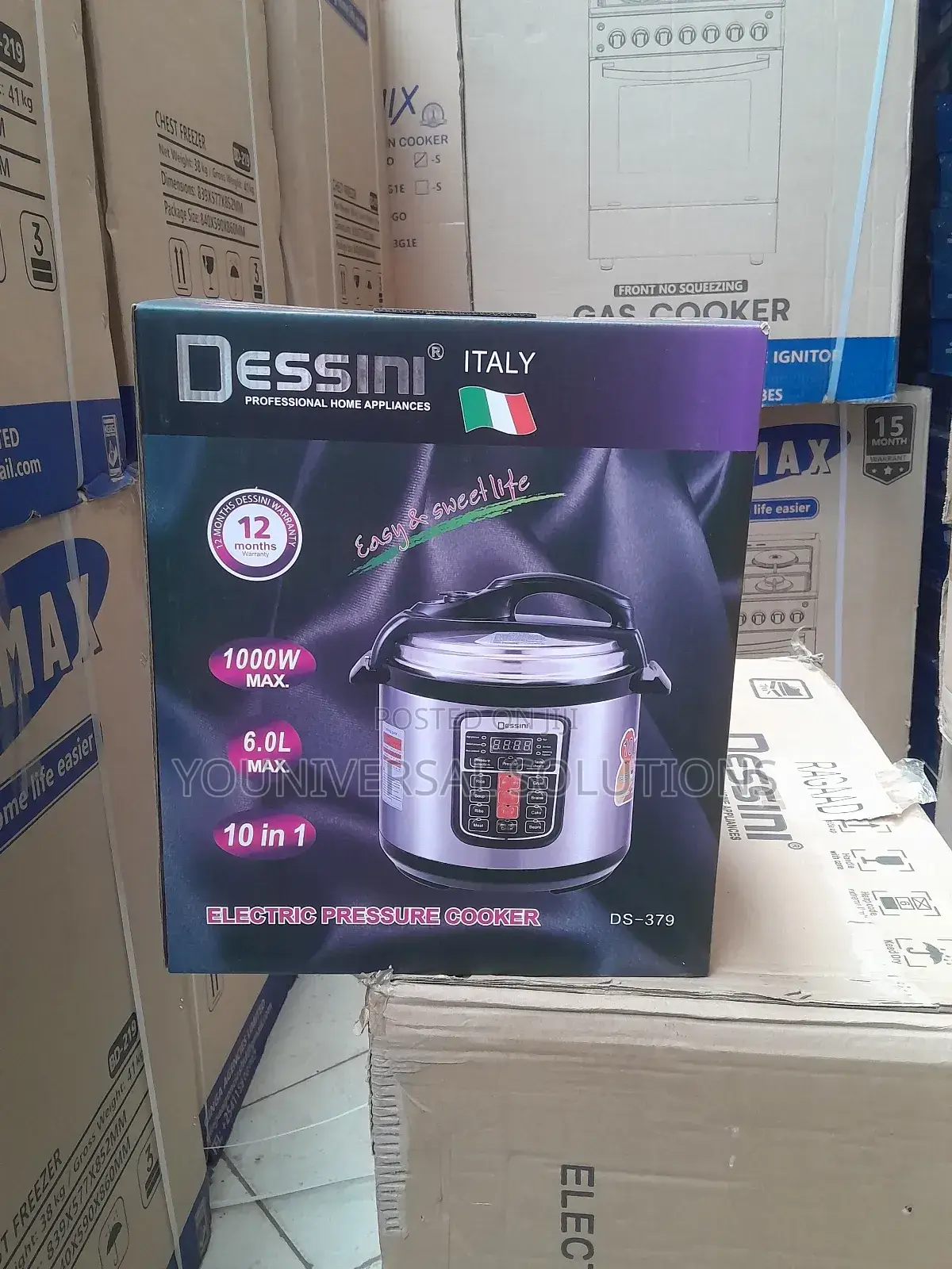 Electric Pressure Cooker Dessini 6litres