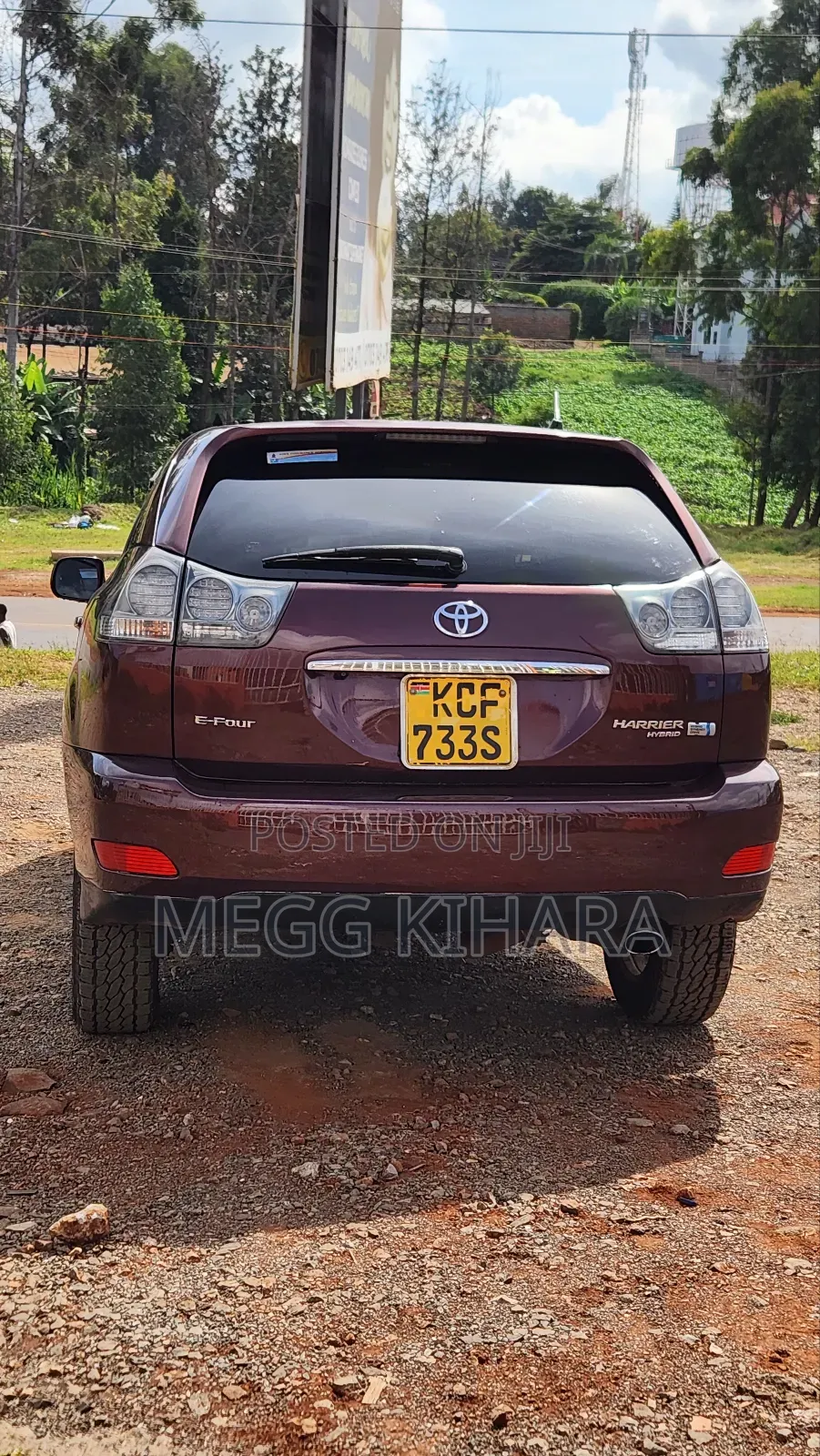 Toyota Harrier 3.3 Hybrid 4WD 2008 Maroon