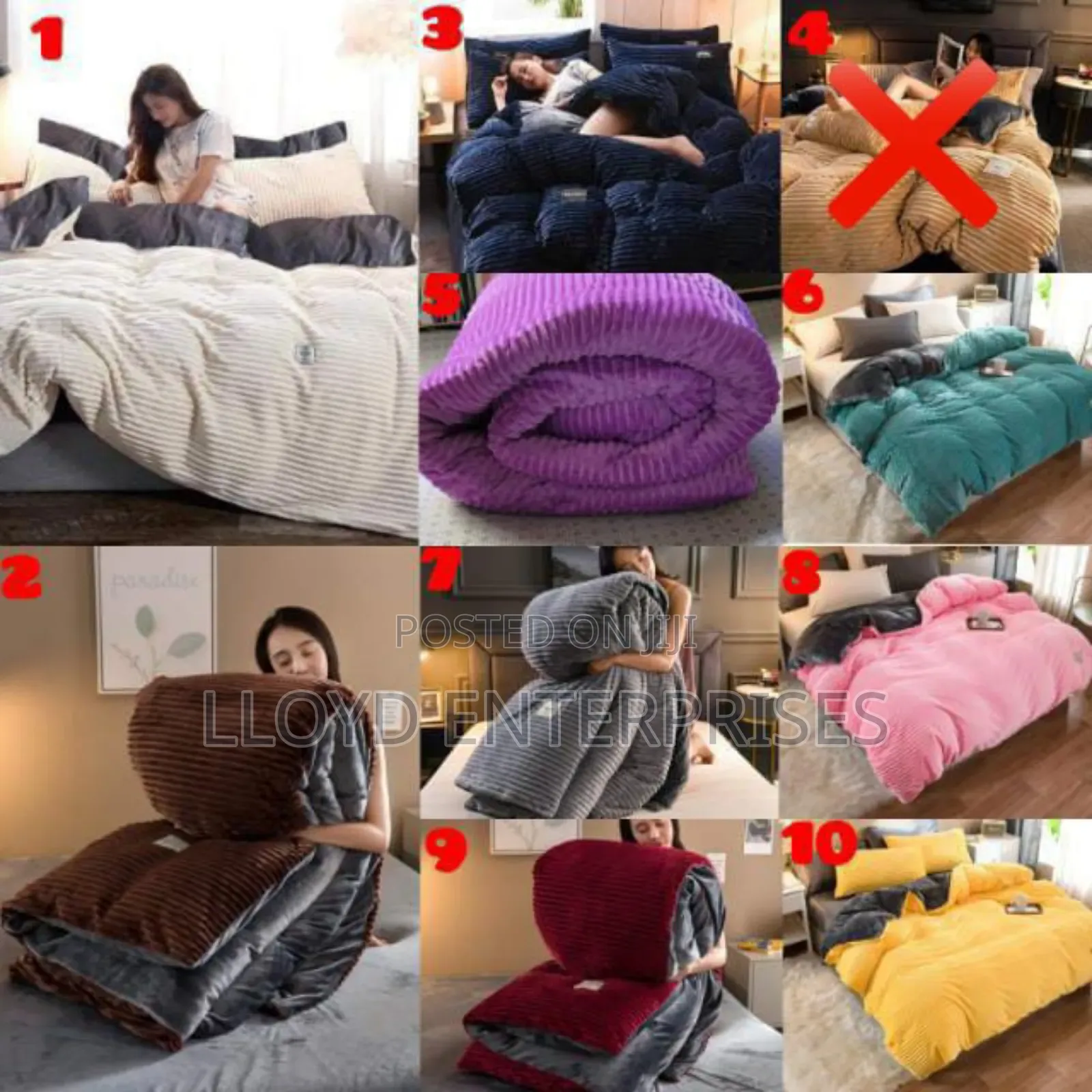 Tc Brand 6x7 5pcs Velvet Duvet