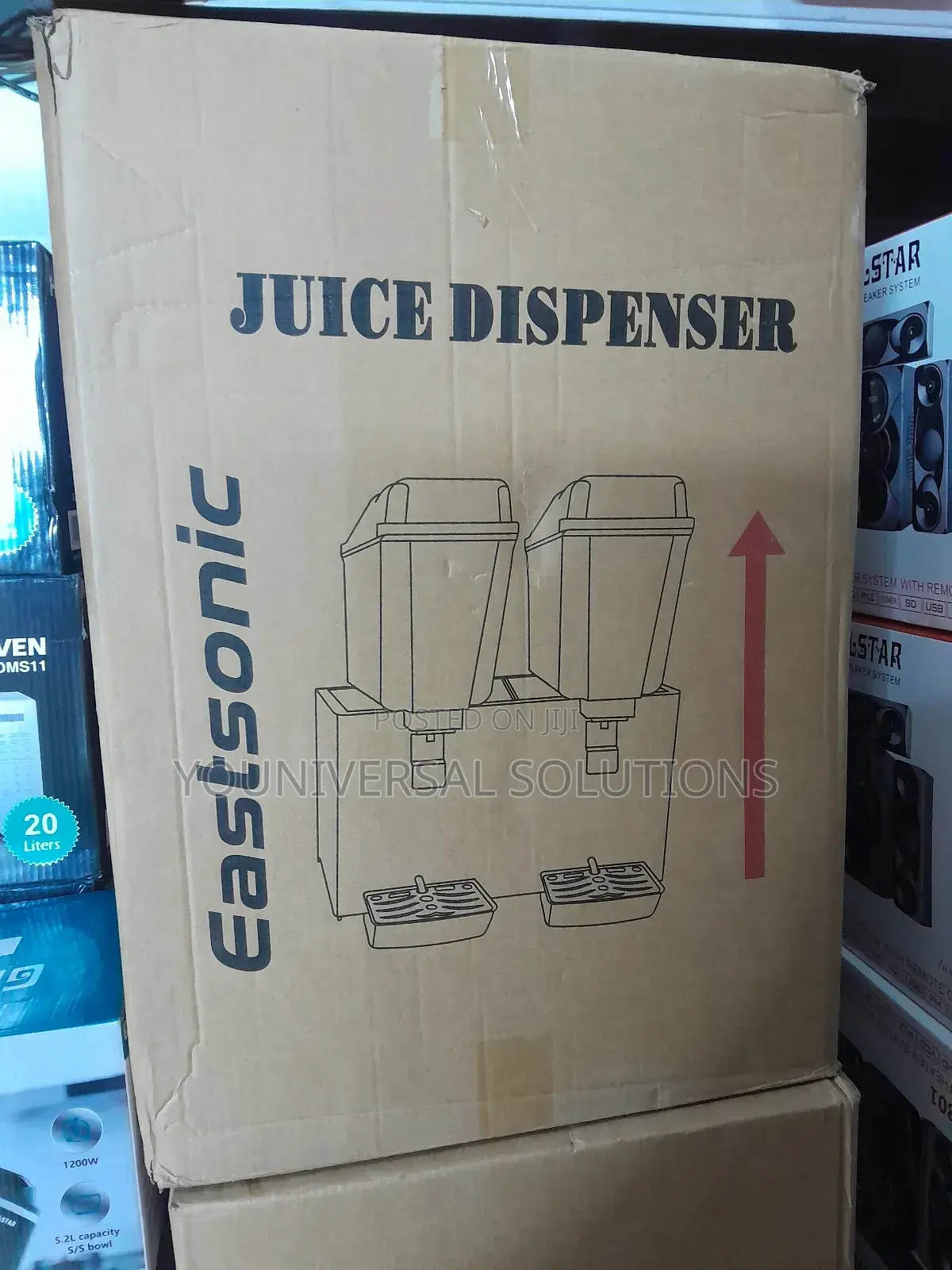 Commercial 2 Slot Juicer Dispenser Eastsonic