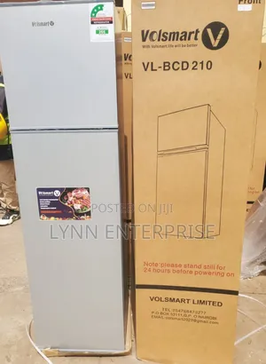 Silver Volsmart 172litres Double Door Refrigerator