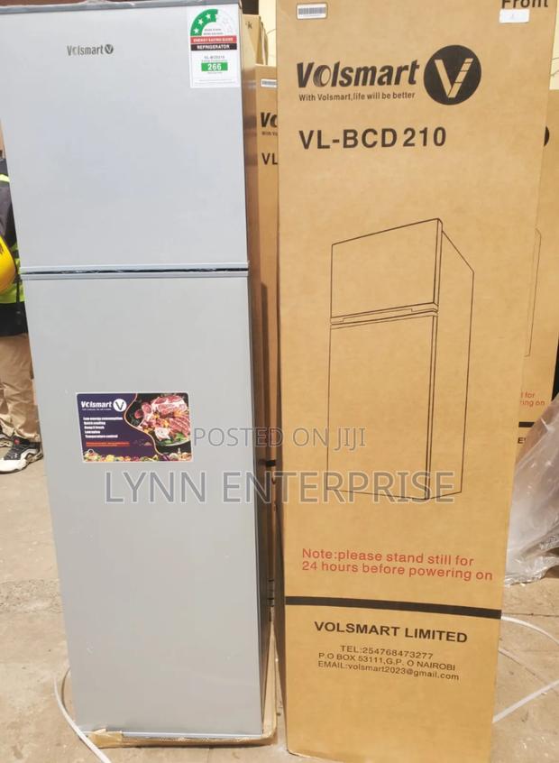 Silver Volsmart 172litres Double Door Refrigerator
