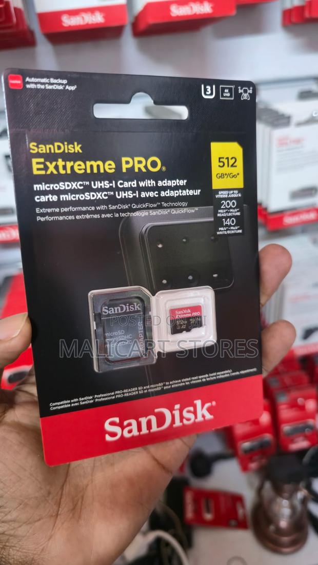 Sandisk Extreme Pro Microsd + Adapter 512gb - main view