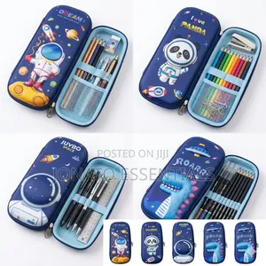 3d Space Astronaut Dinosaur Hard Shell Pencil Case for Kids
