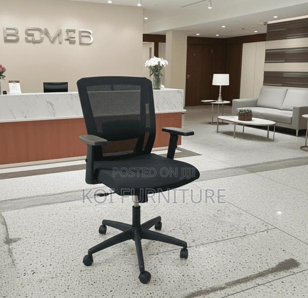 Office Chairs; Mid Backest Orthopedicb Office Seats - thumbnail 5