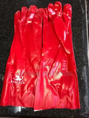 Red Chemical Gloves