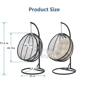 Home Chais; Balcony Hanging Rattan Made Easy Relaxing Hammock Seat