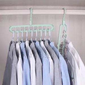 ​9 Hole Magic Clothes Hanger Space Saving Wardrobe Organizer