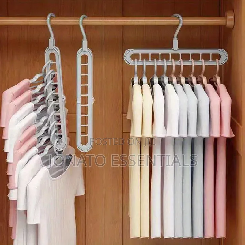 ​9 Hole Magic Clothes Hanger Space Saving Wardrobe Organizer
