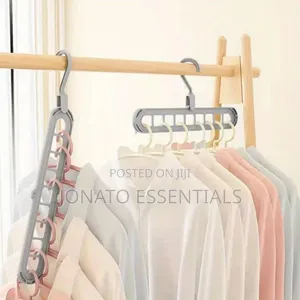 ​9 Hole Magic Clothes Hanger Space Saving Wardrobe Organizer