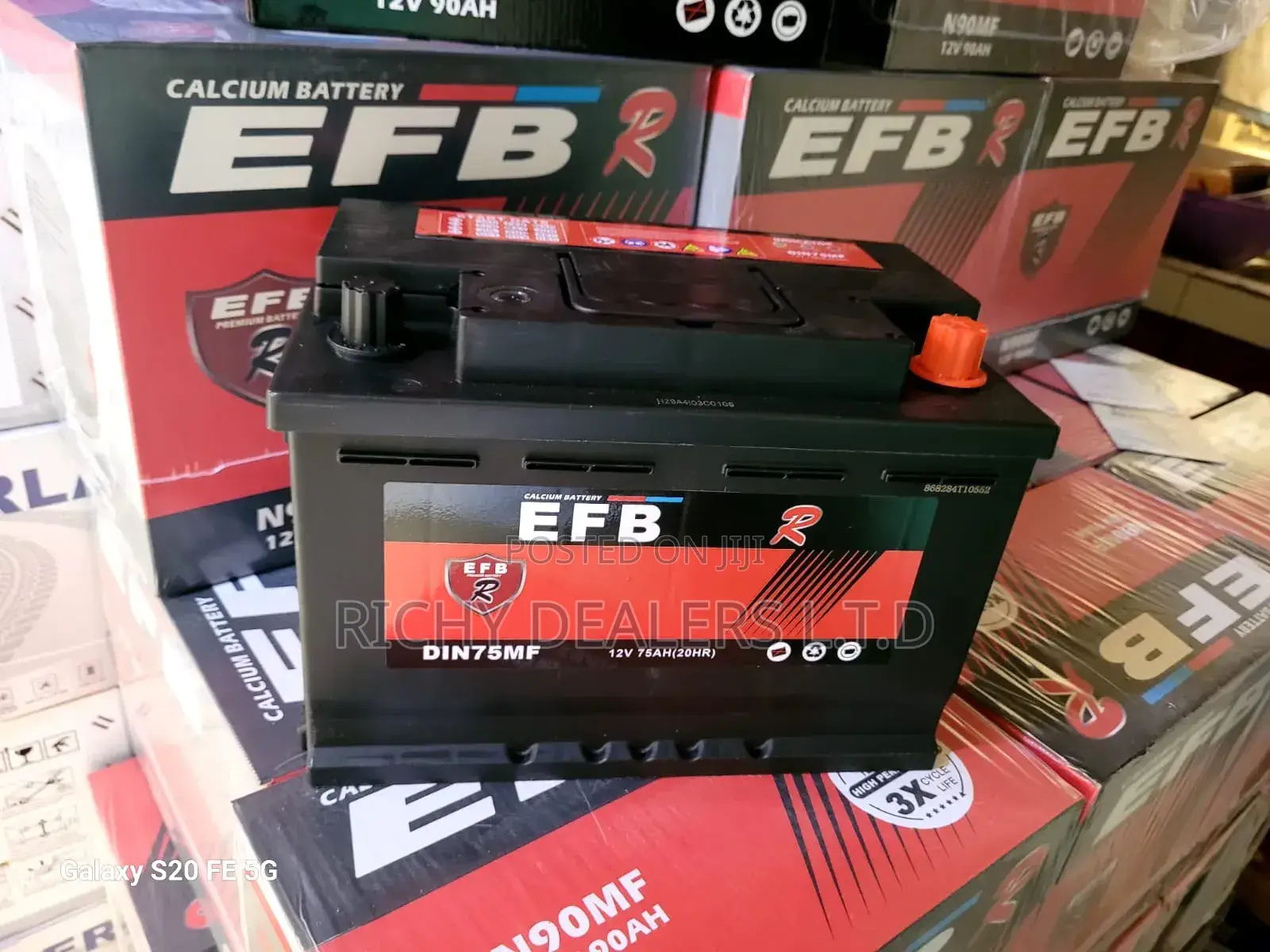 Efb Din75 Maintenance Free Car Battery