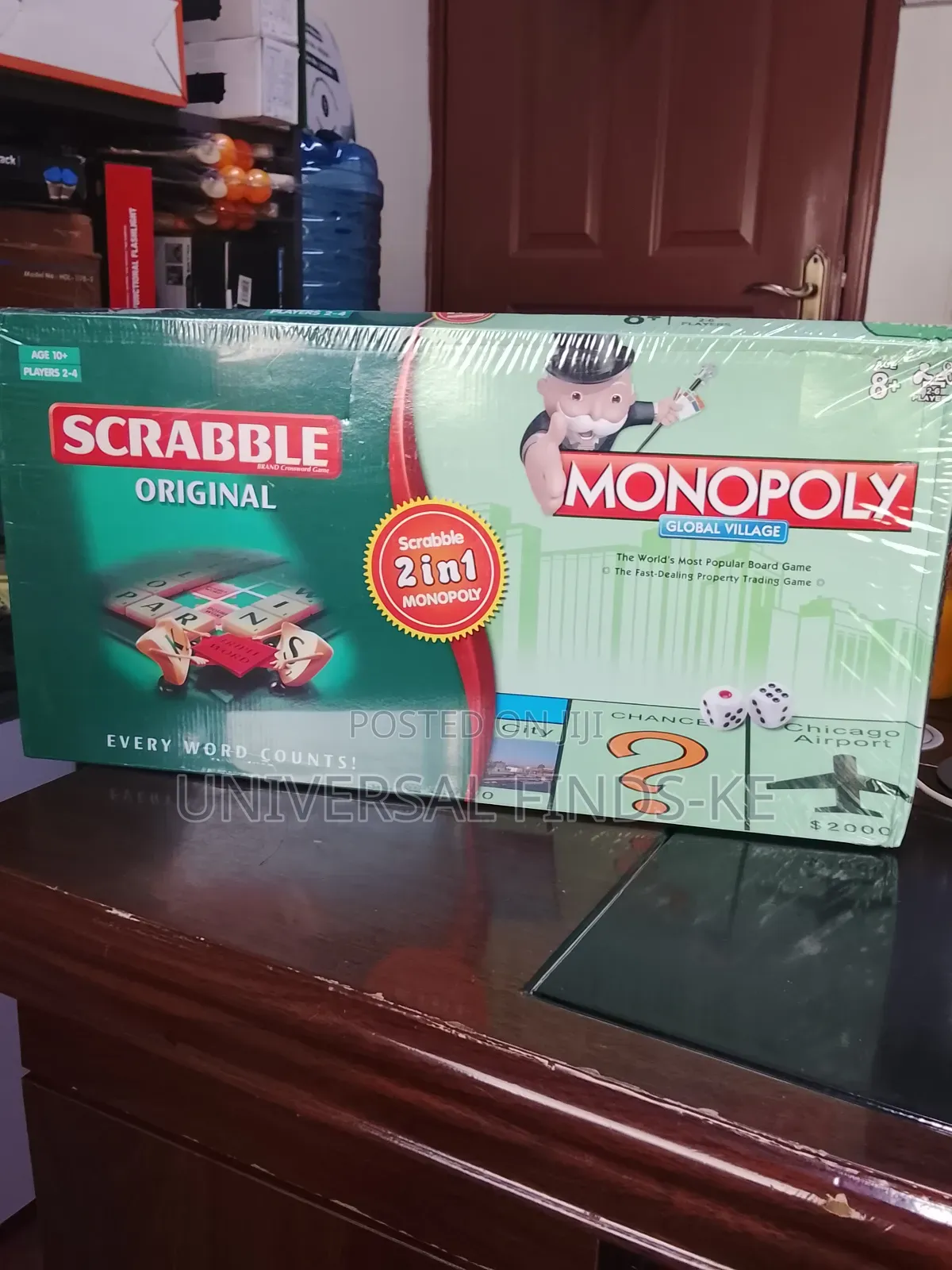 International 2 in 1 Scrabble and Monopoly