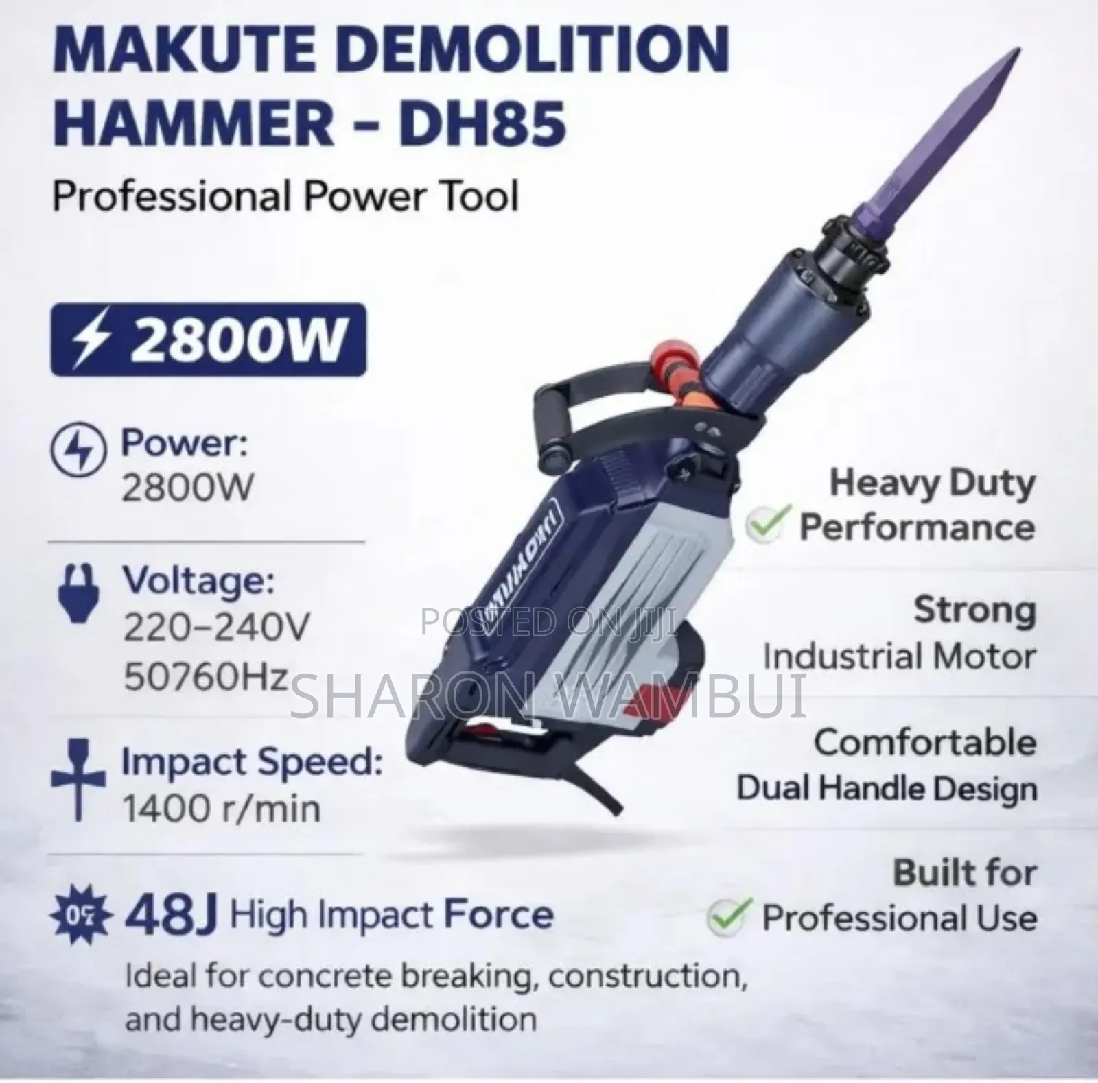 2800w Makute Demolition Hammer/Makute Demolition Hammer 2800w