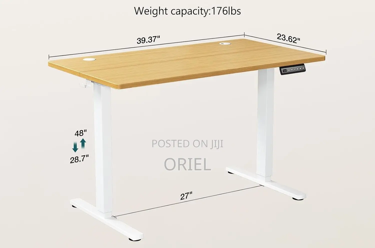 Office Desk : Office 120cm Electric Standing Computer Desk
