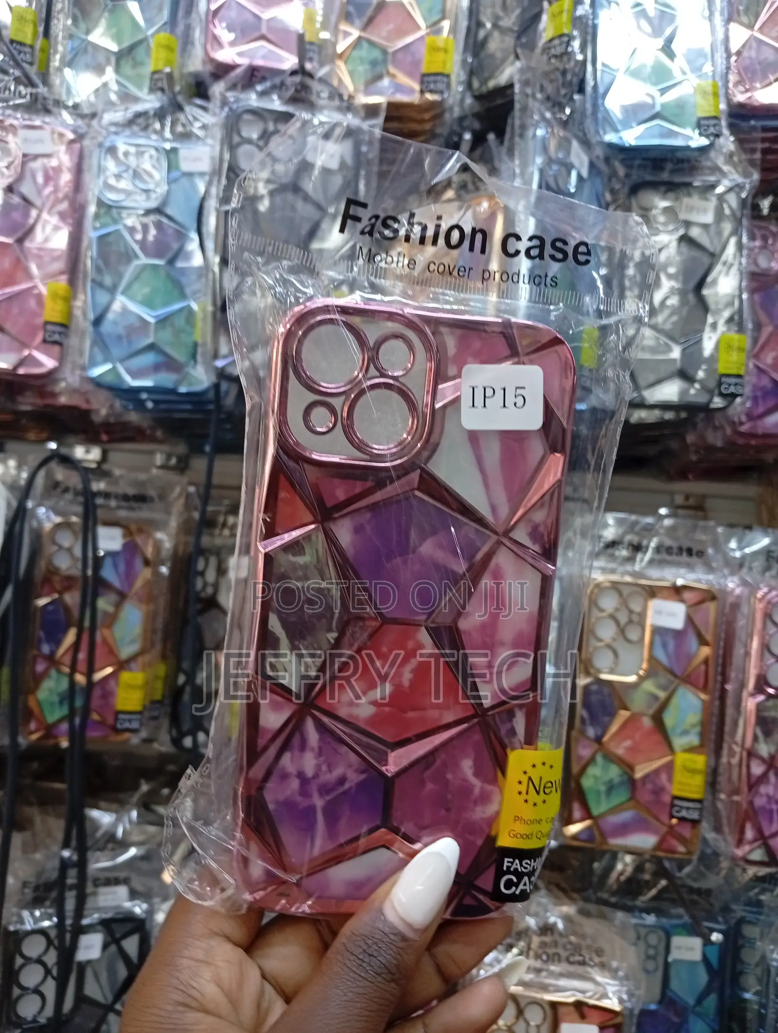 Geometric Diamond Shape Cover Designed for the iPhone 14 Pro Max.