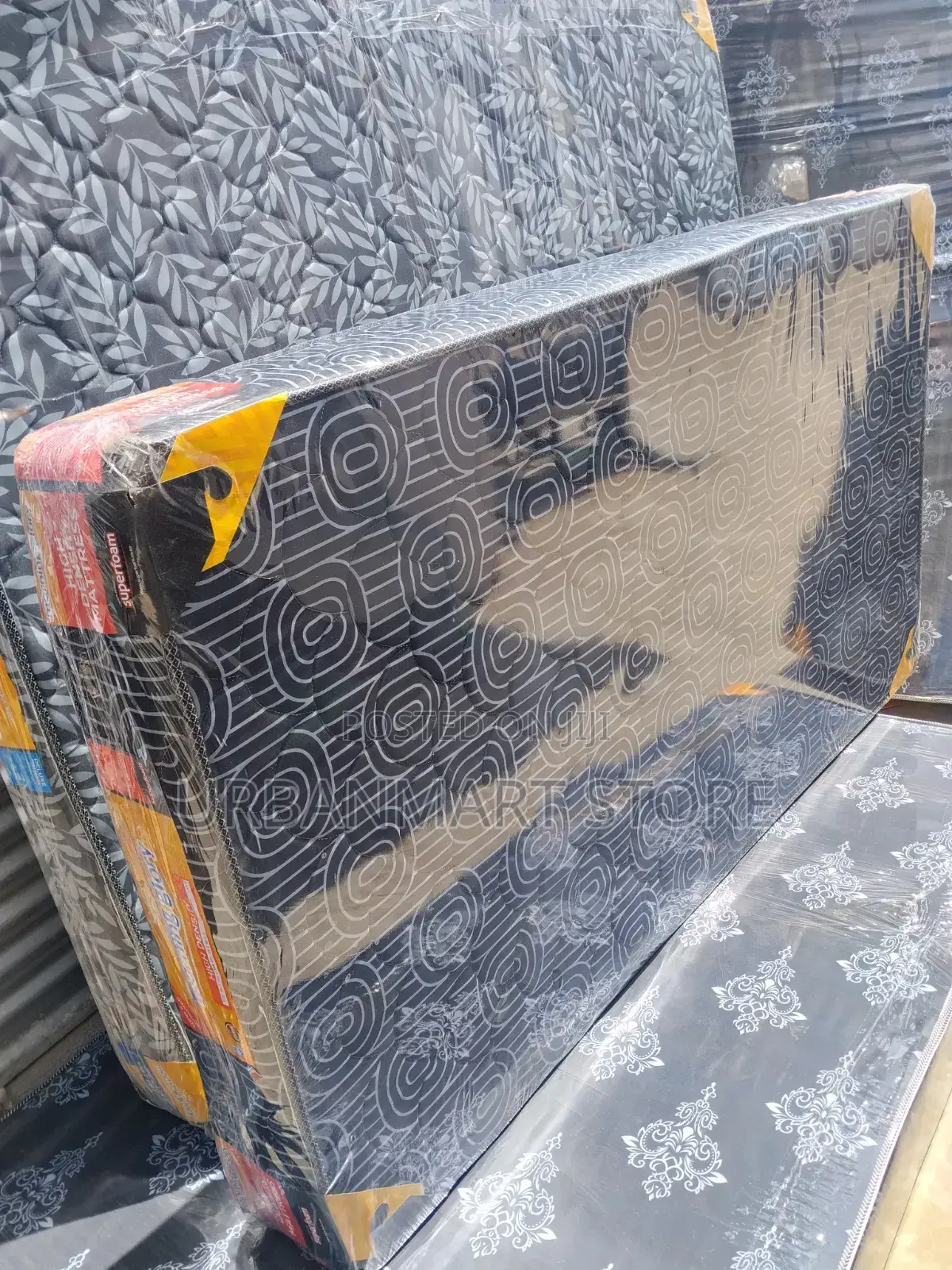 High Density Morning Glory Mattress 3 1⁄2x6x8 Quilted Top