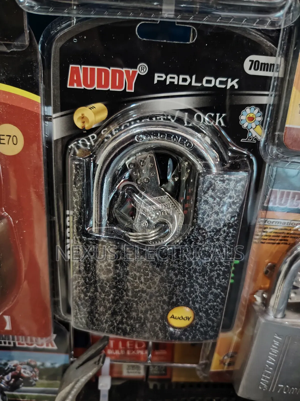 Auddy Black Padlock With Ears 70mm