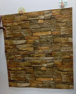 Decorative 3d Tiles Shape Wallpaper
